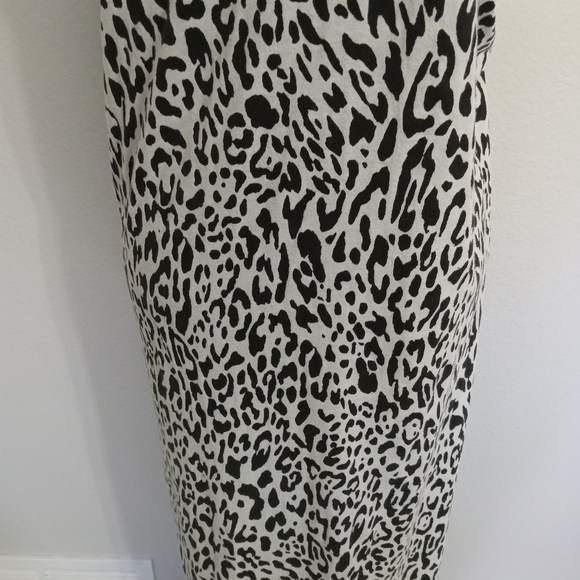 Ralph Lauren Denim & Supply Black and White Leopard Maxi Tank dress Sz XL - Picture 7 of 9
